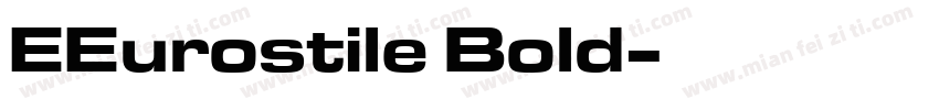 EEurostile Bold字体转换